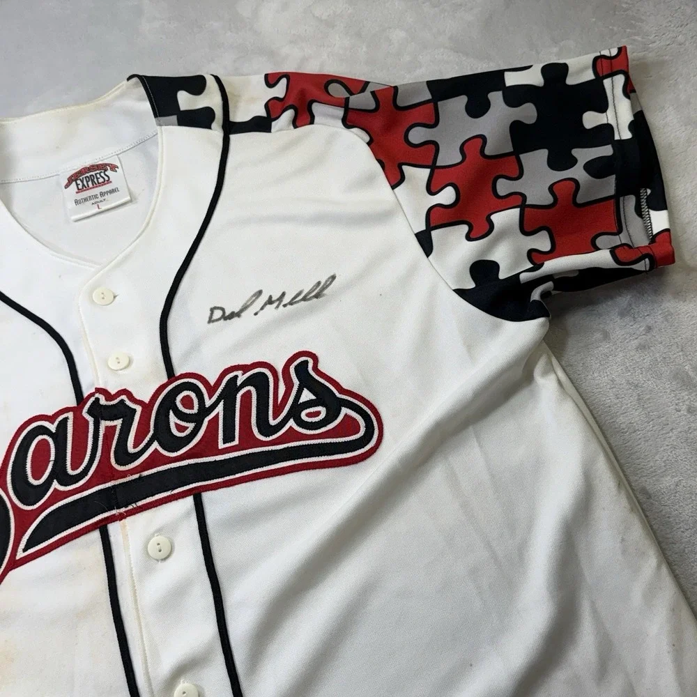 2010 Birmingham Barons Dale Mollenhauer Signed Game Worn Jersey #5 Autism MiLB